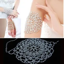 دستبند زیرکن با طراحی ژاپنی و کره ای، جواهرات مصنوعی و پولک دوزیBracelet Arm Wedding Jewelry Wedding Jewelry