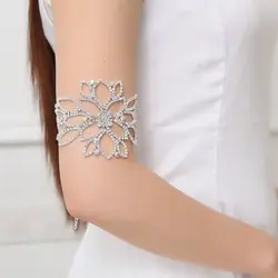 دستبند زیرکن با طراحی ژاپنی و کره ای، جواهرات مصنوعی و پولک دوزیBracelet Arm Wedding Jewelry Wedding Jewelry