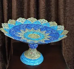 شیرینی خوری پایه دار  میناکاری شده