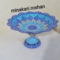 شیرینی خوری پایه دار  میناکاری شده