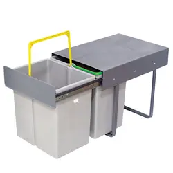 سطل زباله دو قلو 50 لیتری