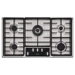 اجاق گاز 5 شعله استیل مدل S-5901 استیل البرز - نمایندگی اخوان شیراز