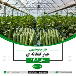 طرح توجیهی گلخانه خیار  سال ۱۴۰۱