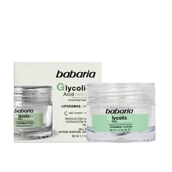 کرم آبرسان و بازسازی کننده صورت باباریا Babaria مدل Glycolic Acid حجم 50 میلی لیتر