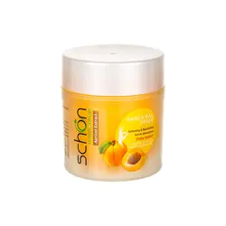 کرم دست و ناخن کاسه ای شون Schon حاوی عصاره زردآلو حجم 150 میلی لیتر