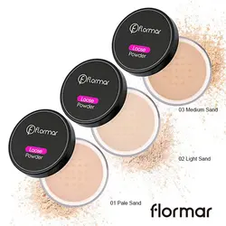 پودر فیکس آرایش فلورمار Flormar شماره 02 LIGHT SAND وزن 18 گرم