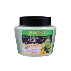 اسکراب صورت و بدن فلورانس Florence مدل Cucumbe (خیار) حجم 600 میلی لیتر