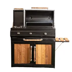 باربیکیو ذغالی گازی کابینت دار-پلوپزدار 80 سانتی متر