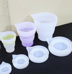 سه سایز بشر سیلیکونی