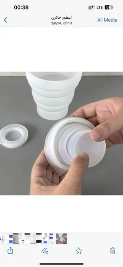 سه سایز بشر سیلیکونی