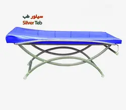 تخت معاینه لوکس پایه هلالی ا Luxury examination bed