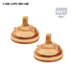 سر شیشه دو عددی هی اور شی سایز 6+ (سه قطره)