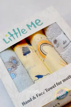 حوله دست و صورت نوزادی ۴ عددی little me
