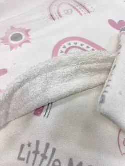 حوله دور پیچ نوزادی دوتکه تمام چاپ little me