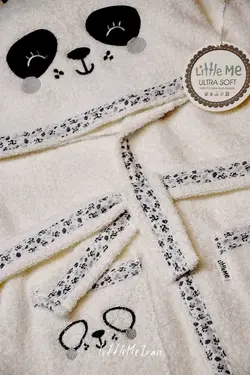 حوله تک تن پوش نوزادی گلدوزی little me