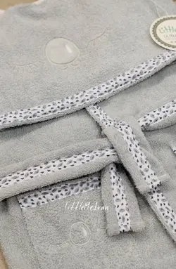 حوله تک تن پوش نوزادی گلدوزی little me