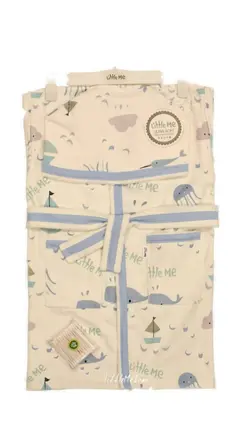 حوله تک تن پوش نوزادی تمام چاپ little me