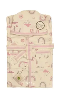 حوله تک تن پوش نوزادی تمام چاپ little me