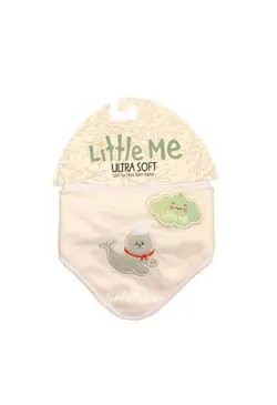 دستمال گردن و پیشبند نوزادی little me طرح دلفین