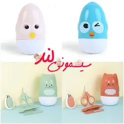 ست قیچی و ناخن گیر نوزادی تخم مرغی