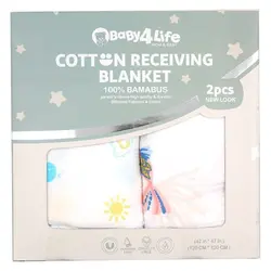 خشک کن 2 عددی بیبی فور لایف موسلین (baby4life)