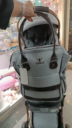 ست کالسکه کووالا ترک کوله طوسی با بدنه بنیتا دلیجان