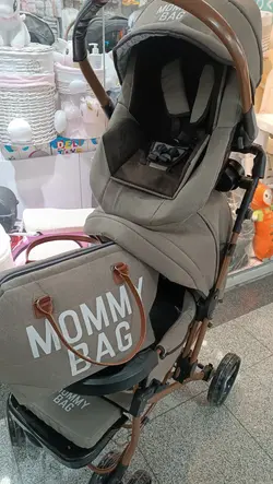 سرویس کالسکه مامی بگ کرم قهوه ای با بدنه بنیتا دلیجان