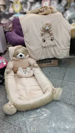 ست لبه دار سه تیکه خرس کرم