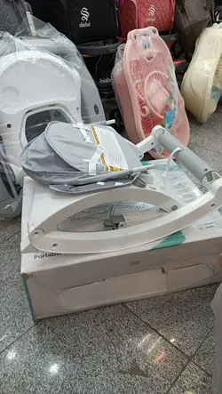 نی نی لای لای دستی موزیکال صندلی غذا شو طوسی