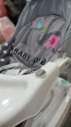 نی نی لای لای دستی موزیکال صندلی غذا شو طوسی