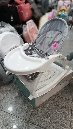 نی نی لای لای دستی موزیکال صندلی غذا شو طوسی