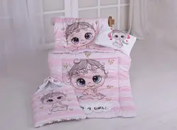 سرویس خواب دخترک چهار تیکه مخمل پنبه