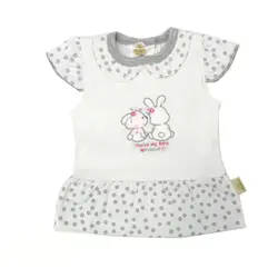 آستین کوتاه نی نی سان مدل خرگوش