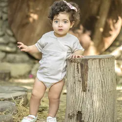 بادی آستین کوتاه نی نی سان مدل حریر