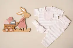 بلوز آستین کوتاه دخترانه طرح ویولت دانالو DANALOO