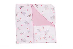 پتو دورپیچ کلاه دار LITTLE BUNNY