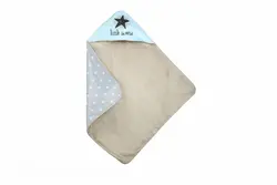 پتو دورپیچ کلاه دار LITTLE SWEETIE-BOY