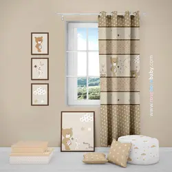 پرده اتاق کودک BEAR & KITE برندرزبرن