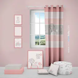 پرده اتاق کودک LOVE SONG برند رزبرن