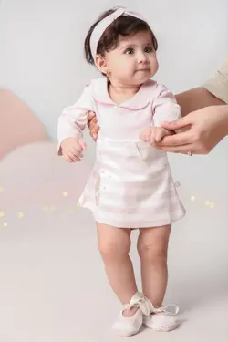 پیراهن  آستین بلند دخترانه طرح ویولت دانالو DANALOO