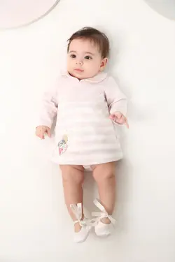 پیراهن  آستین بلند دخترانه طرح ویولت دانالو DANALOO