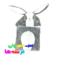 پتو دورپیچ خز دار طرح خرگوش