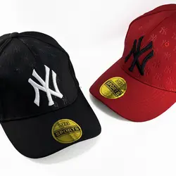 کلاه نقاب دار کتان طرح NY