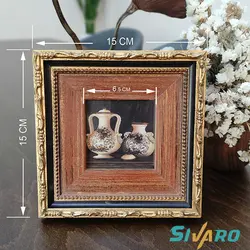 قاب عکس چوبی دست ساز سیوارو sivaro مدل WOOD-GOLD