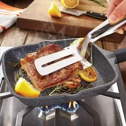 انبر استیل غذا سی اند ای C&E  – دو کفه