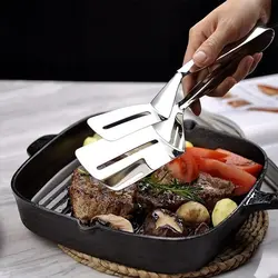 انبر استیل غذا سی اند ای C&E  – دو کفه