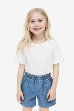 تاپ خامه دوزی Redtag , شلوارک جین کاغذی h&m