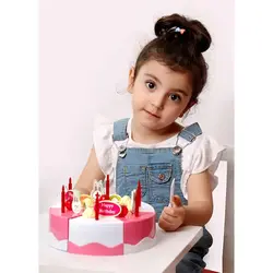 لعبة تقطيع المطبخ البلاستيكية كعكة عيد الميلاد (کیک  تولد )