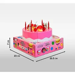 لعبة تقطيع المطبخ البلاستيكية كعكة عيد الميلاد (کیک  تولد )