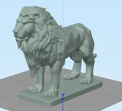 طرح سه بعدی شیر - سوبا - پرینتر سه بعدی